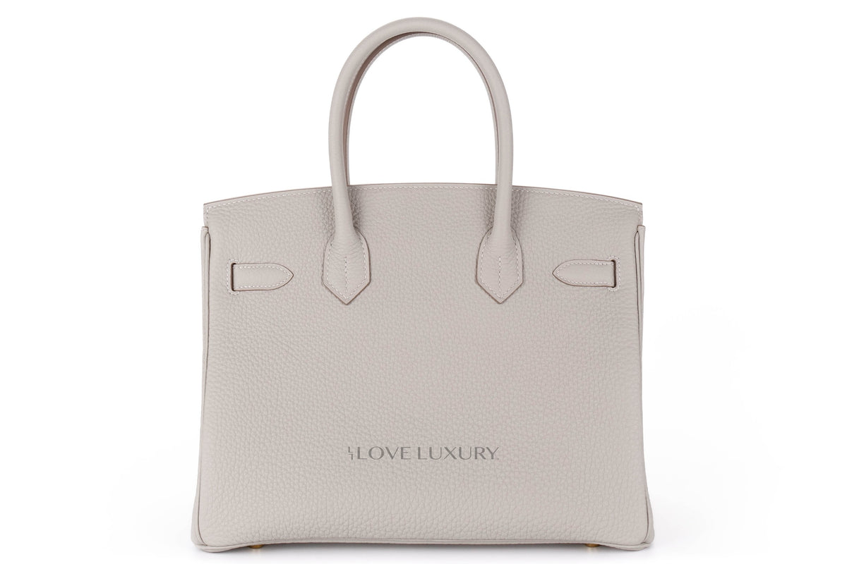 Hermès Birkin 30 Gris Pale Togo Gold Hardware - view 3