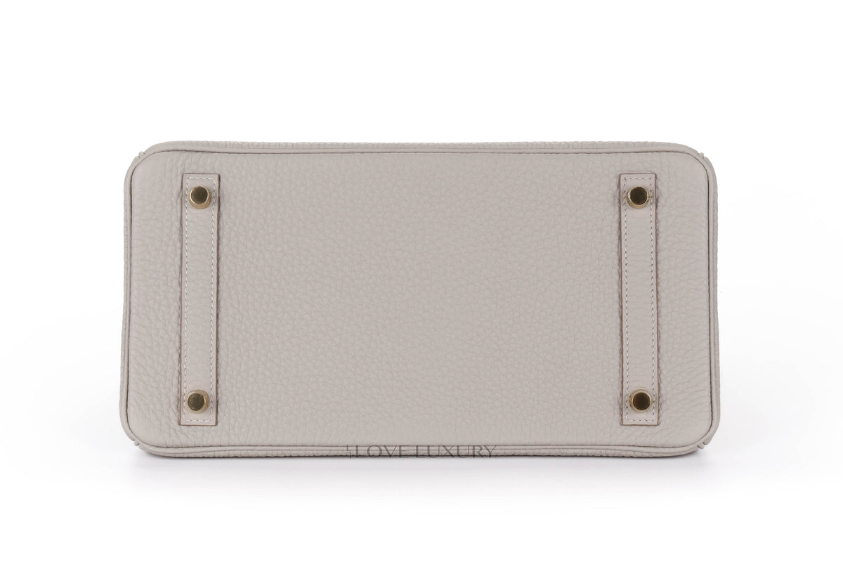 Hermès Birkin 30 Gris Pale Togo Gold Hardware - view 6