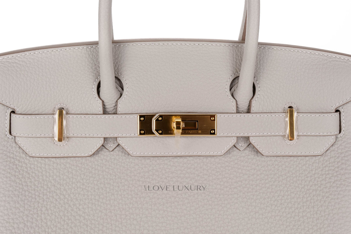 Hermès Birkin 30 Gris Pale Togo Gold Hardware - view 7