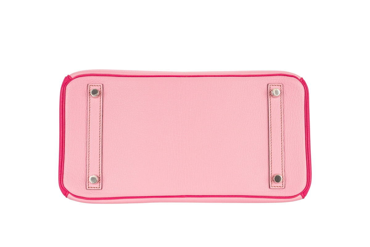 Hermès Birkin 30 HSS Bubblegum / Rose Tyrien Chevre Palladium Hardware - view 6