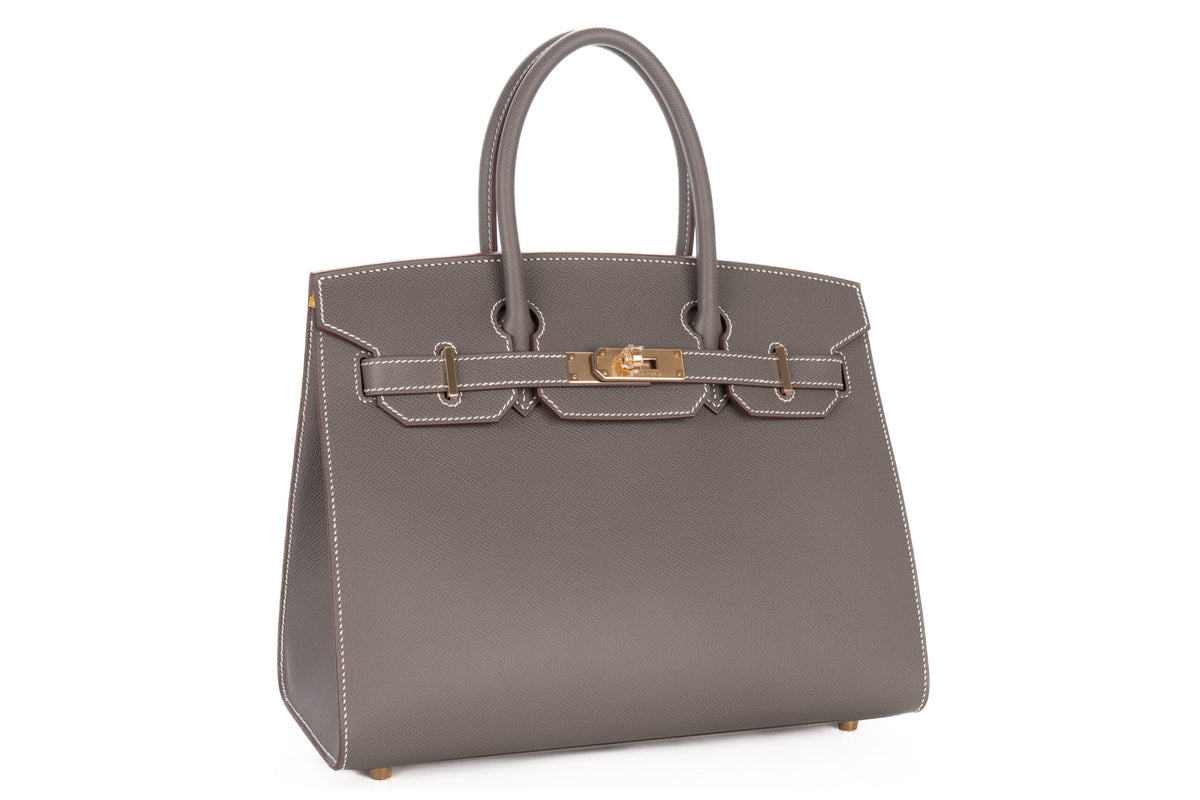 Hermès Birkin 30 HSS Gris Meyer Verso Lime Epsom Sellier Permabrass Hardware - view 2