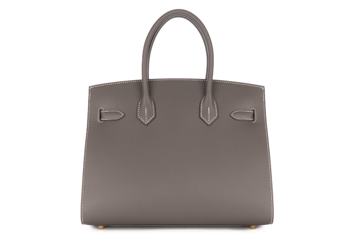 Hermès Birkin 30 HSS Gris Meyer Verso Lime Epsom Sellier Permabrass Hardware - view 3