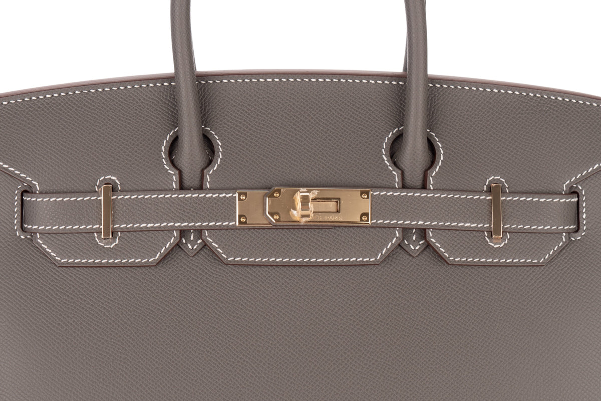 Hermès Birkin 30 HSS Gris Meyer Verso Lime Epsom Sellier Permabrass Hardware - view 7