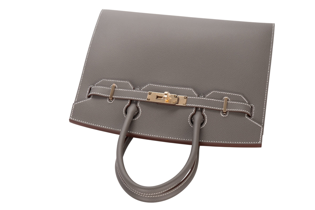 Hermès Birkin 30 HSS Gris Meyer Verso Lime Epsom Sellier Permabrass Hardware - view 8