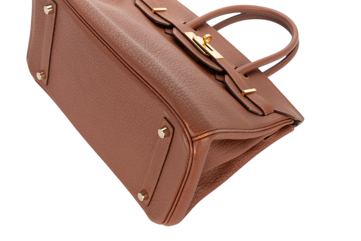 Hermès Birkin 30 Marron D'Inde Fjord Gold Hardware - view 12