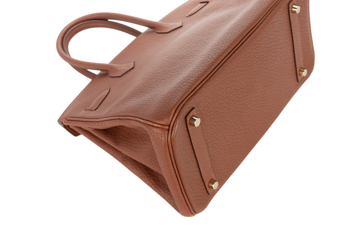 Hermès Birkin 30 Marron D'Inde Fjord Gold Hardware - view 13