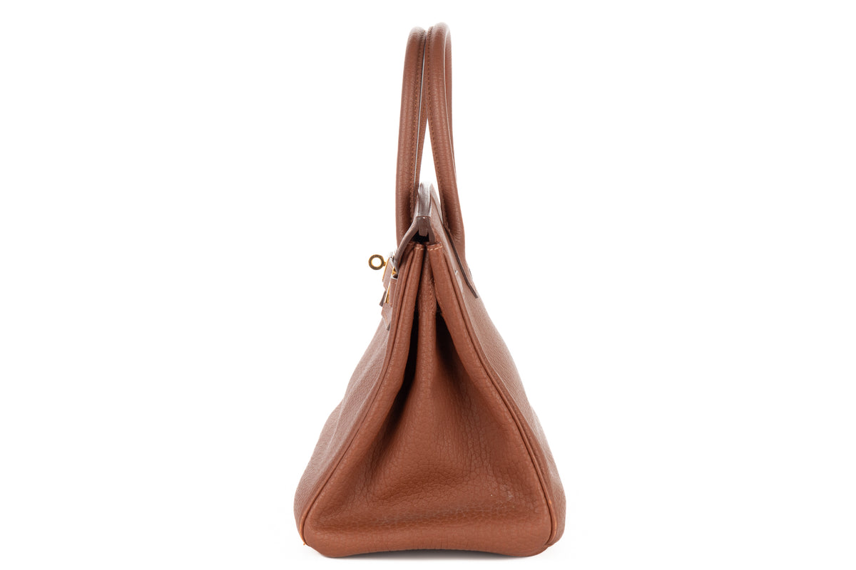 Hermès Birkin 30 Marron D'Inde Fjord Gold Hardware - view 4