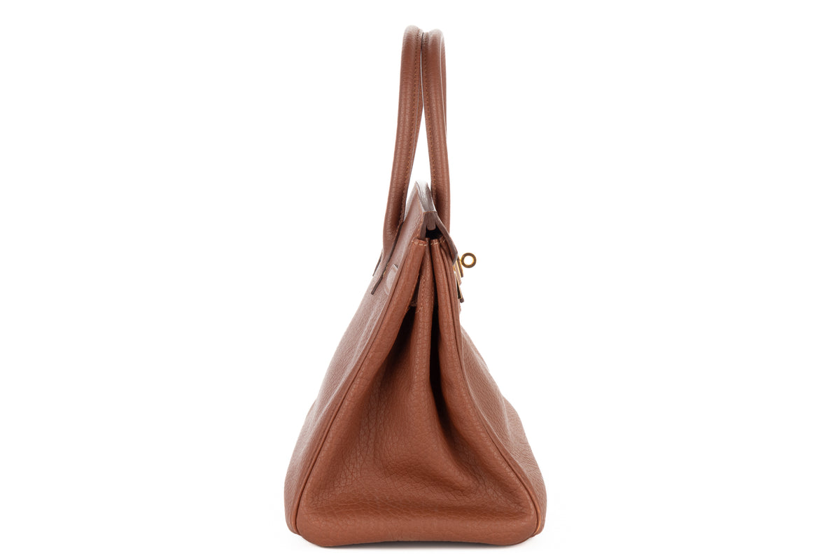 Hermès Birkin 30 Marron D'Inde Fjord Gold Hardware - view 5