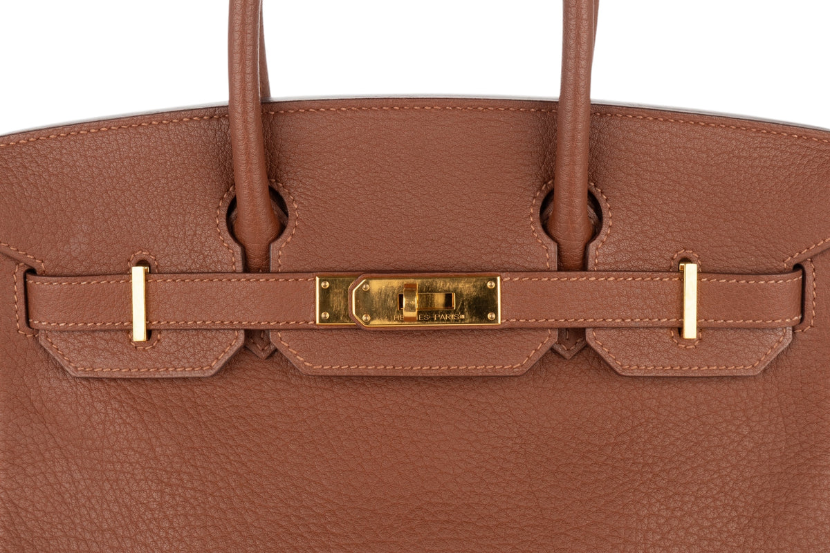 Hermès Birkin 30 Marron D'Inde Fjord Gold Hardware - view 7