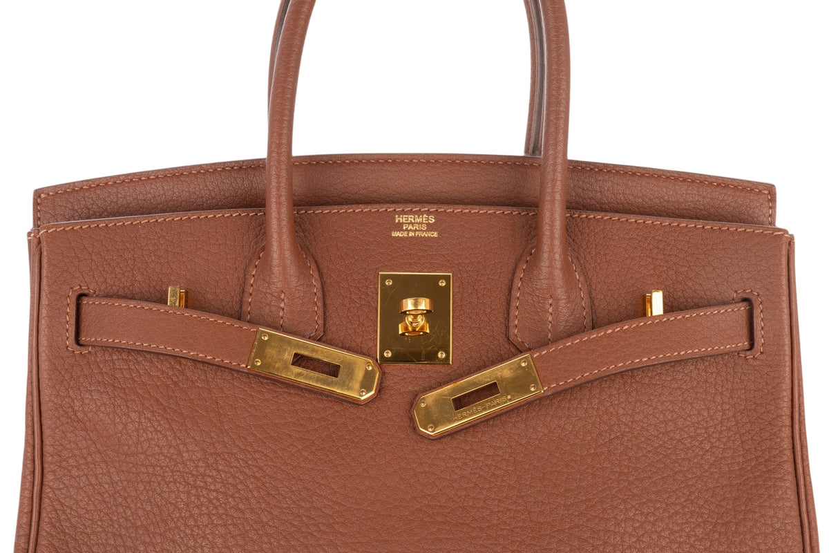 Hermès Birkin 30 Marron D'Inde Fjord Gold Hardware - view 9