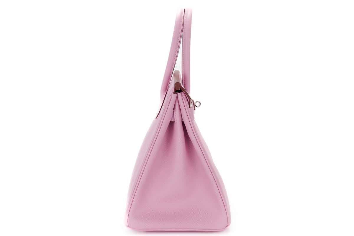 Hermès Birkin 30 Mauve Sylvester Epsom Palladium Hardware - view 5