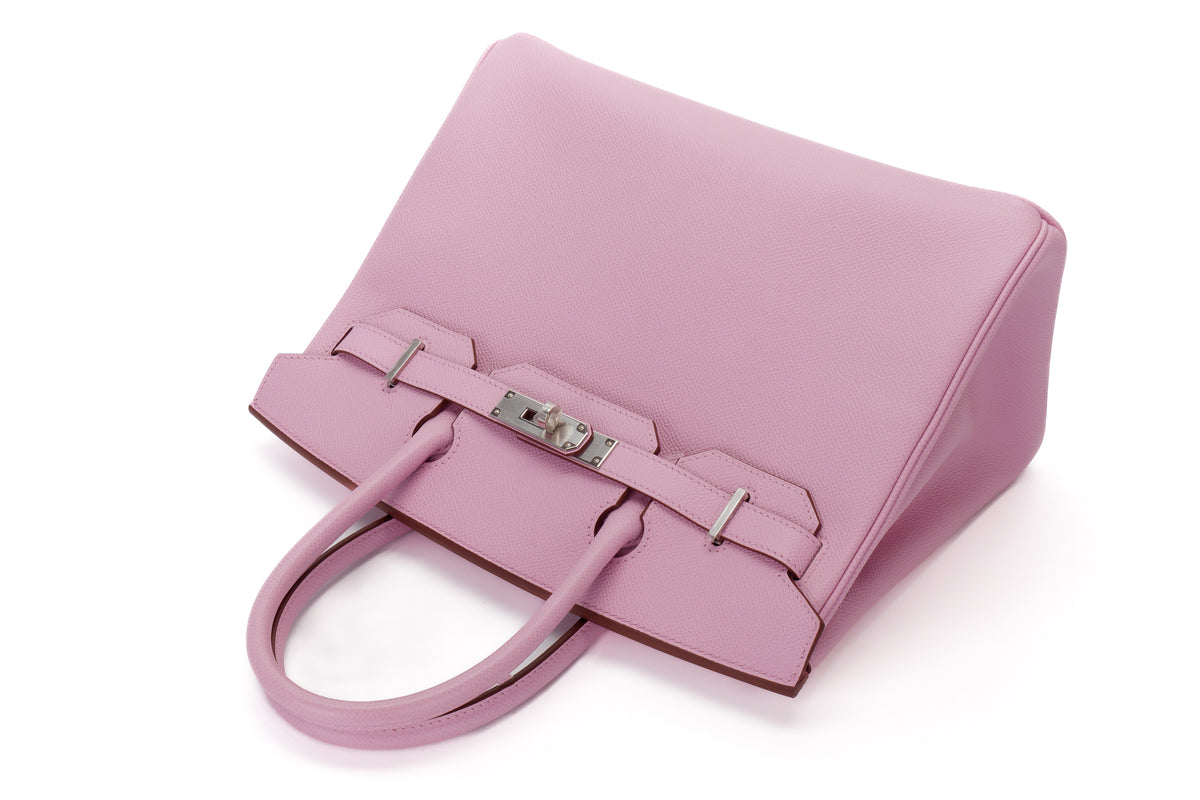 Hermès Birkin 30 Mauve Sylvester Epsom Palladium Hardware - view 8