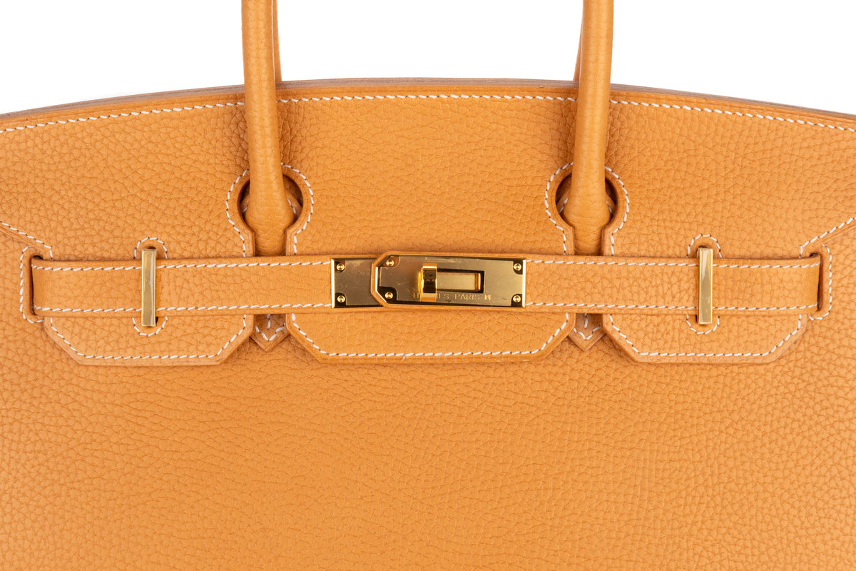 Hermès Birkin 30 Naturel Sable Vache Naturelle Grainee Gold Hardware - view 7