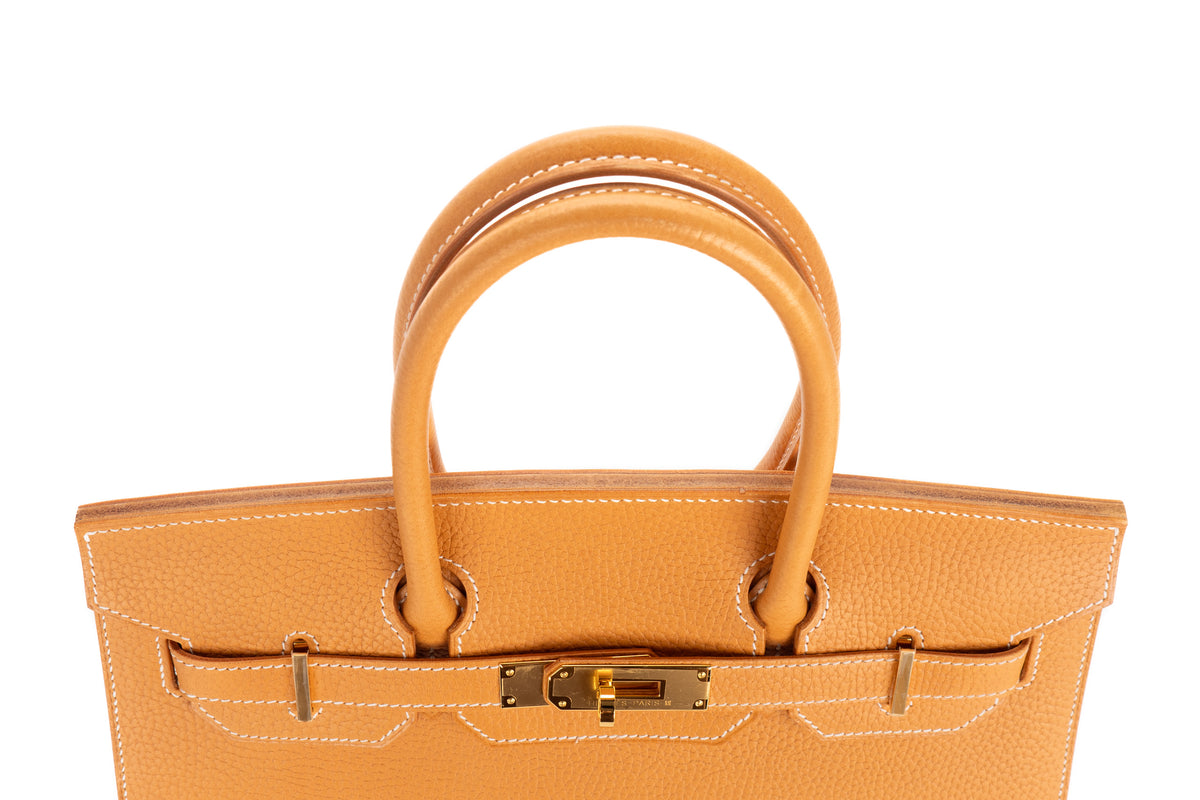 Hermès Birkin 30 Naturel Sable Vache Naturelle Grainee Gold Hardware - view 9