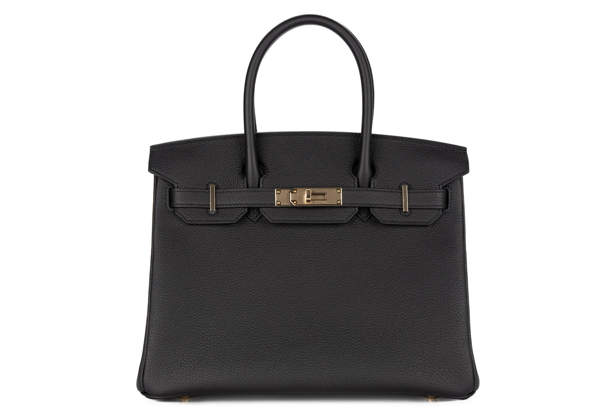 Hermès Birkin 30 Noir - Black Togo Permabrass Hardware - view 1