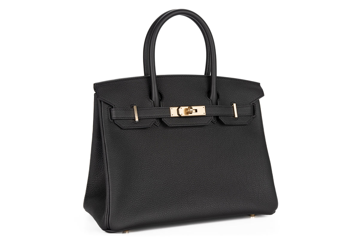 Hermès Birkin 30 Noir - Black Togo Permabrass Hardware - view 2