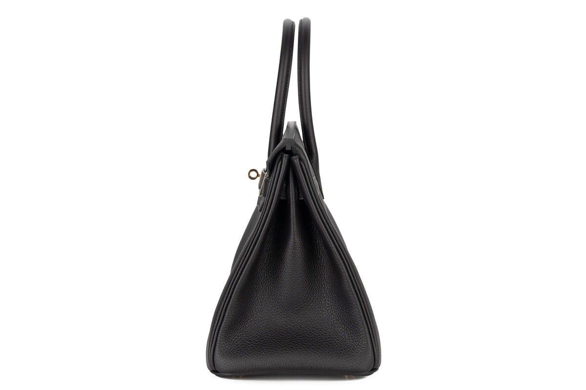 Hermès Birkin 30 Noir - Black Togo Permabrass Hardware - view 4