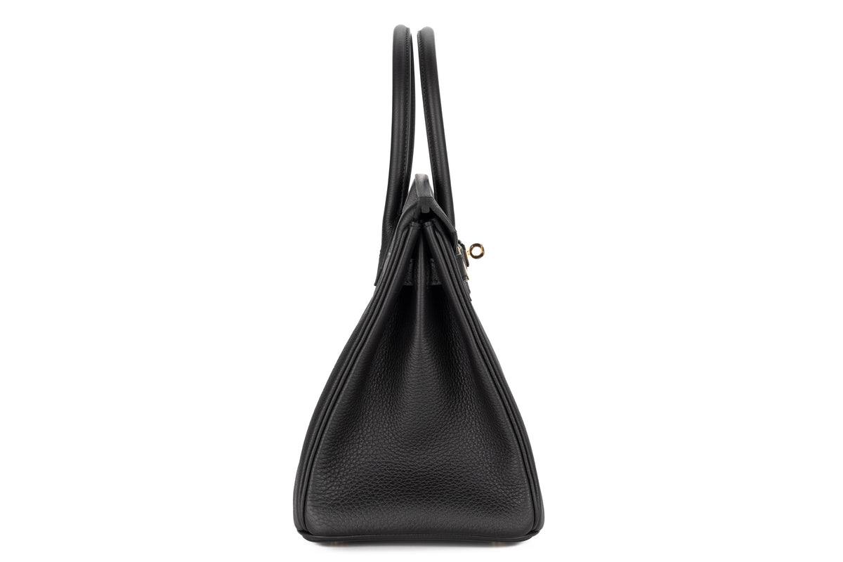 Hermès Birkin 30 Noir - Black Togo Permabrass Hardware - view 5