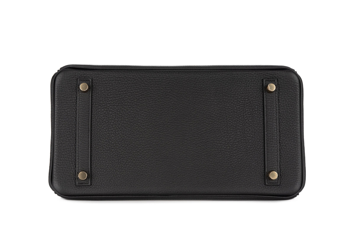 Hermès Birkin 30 Noir - Black Togo Permabrass Hardware - view 6