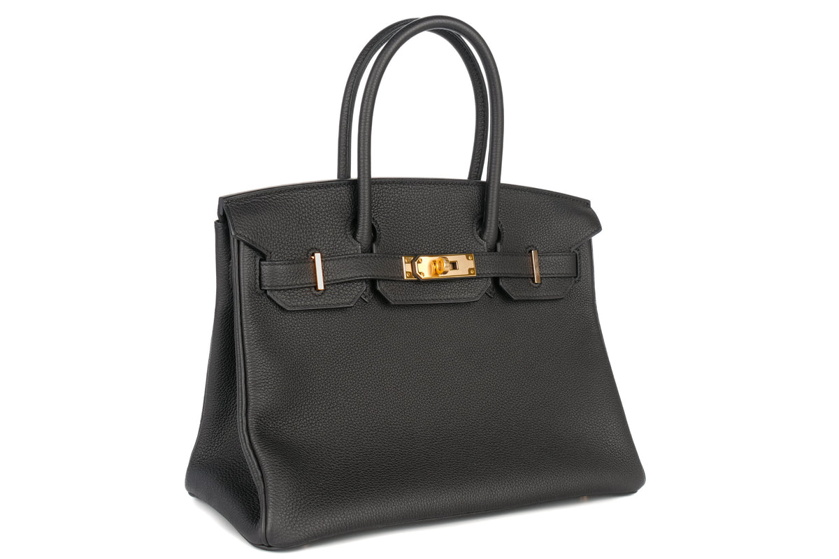 Hermès Birkin 30 Noir - Black Togo Rose Gold Hardware - view 2