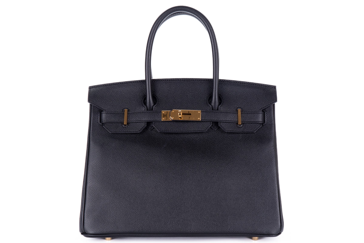 Hermès Birkin 30 Noir Epsom Gold Hardware - view 1