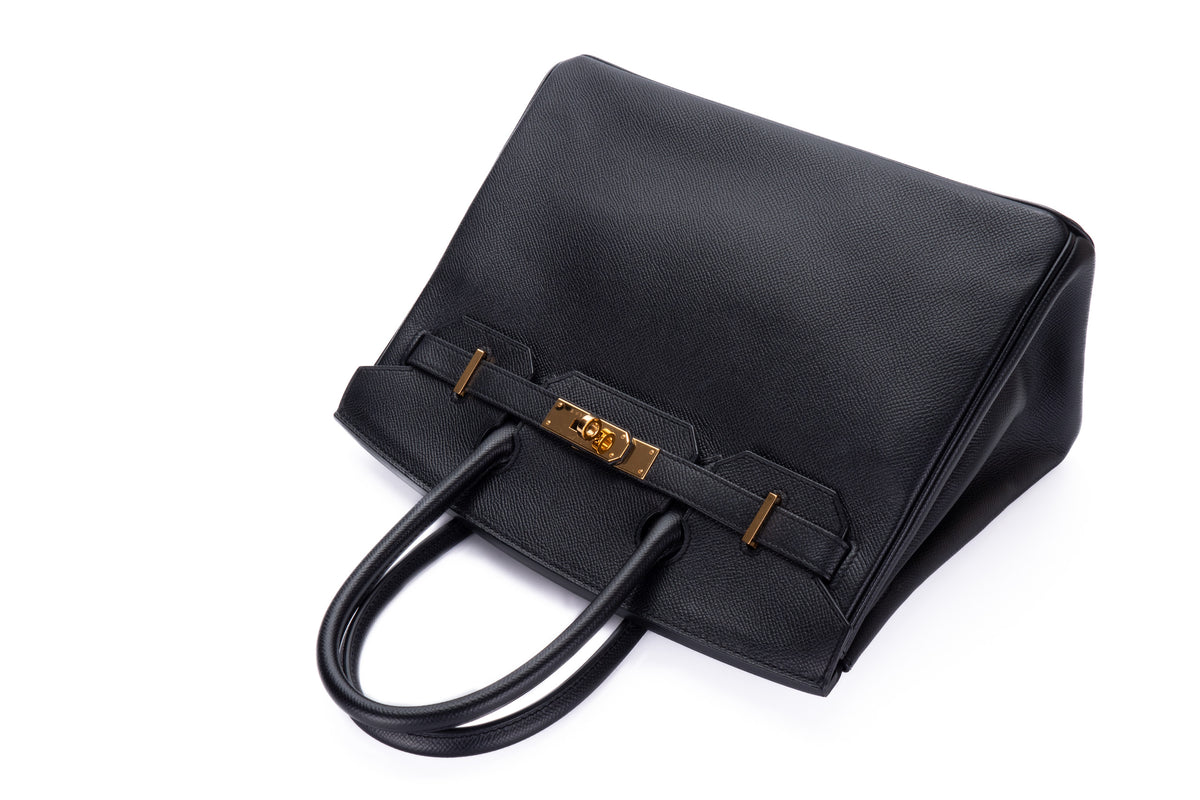 Hermès Birkin 30 Noir Epsom Gold Hardware - view 10