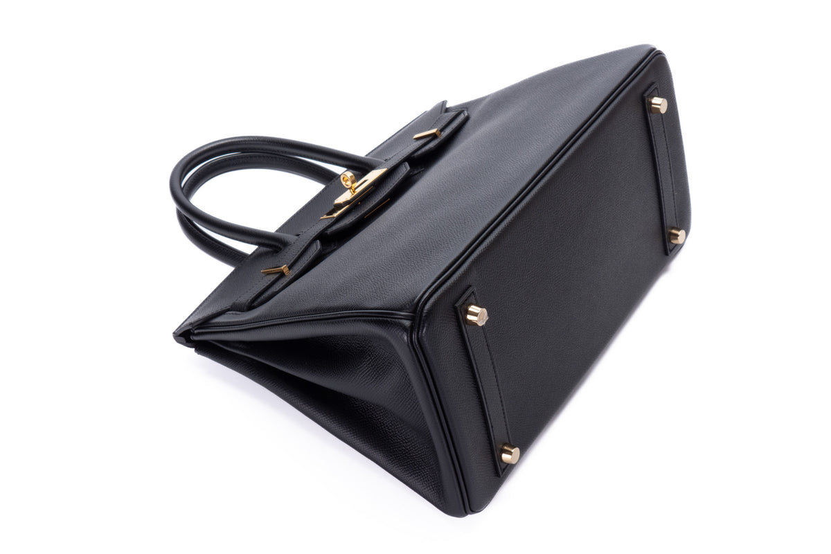 Hermès Birkin 30 Noir Epsom Gold Hardware - view 11
