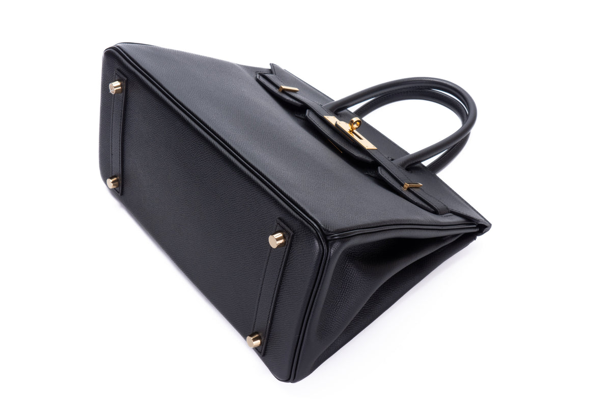 Hermès Birkin 30 Noir Epsom Gold Hardware - view 12