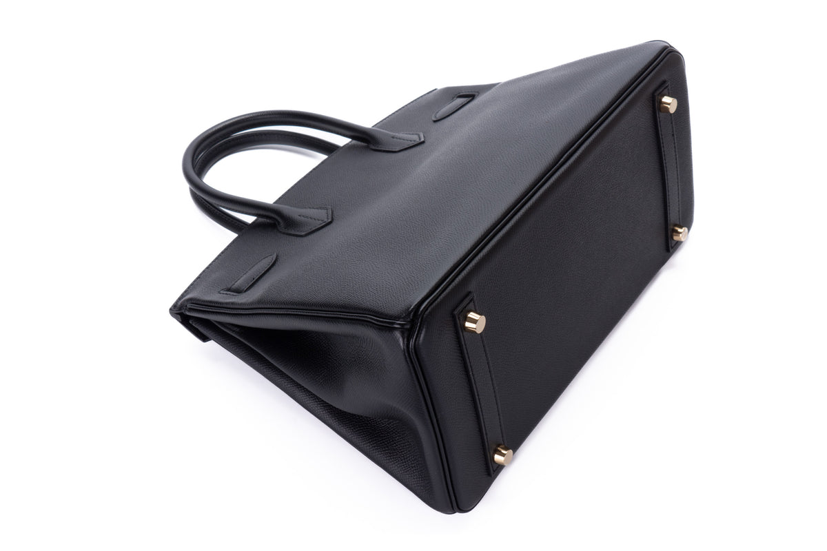 Hermès Birkin 30 Noir Epsom Gold Hardware - view 13