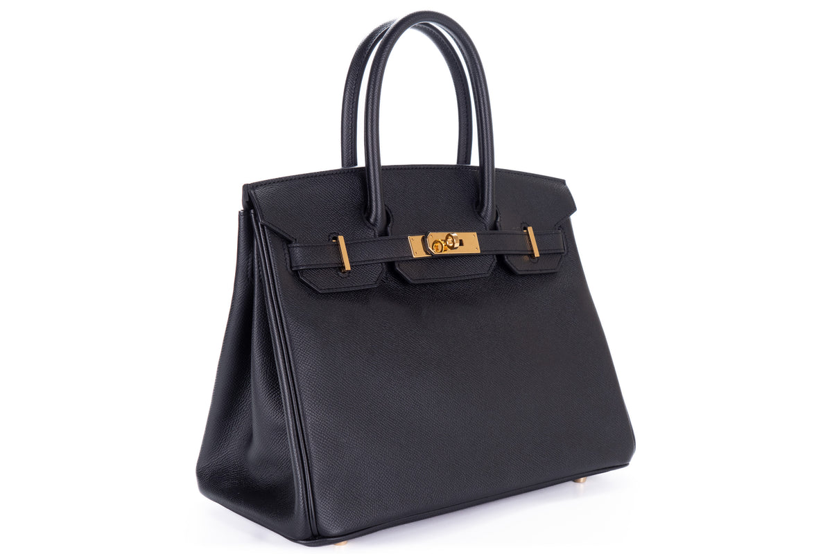 Hermès Birkin 30 Noir Epsom Gold Hardware - view 2