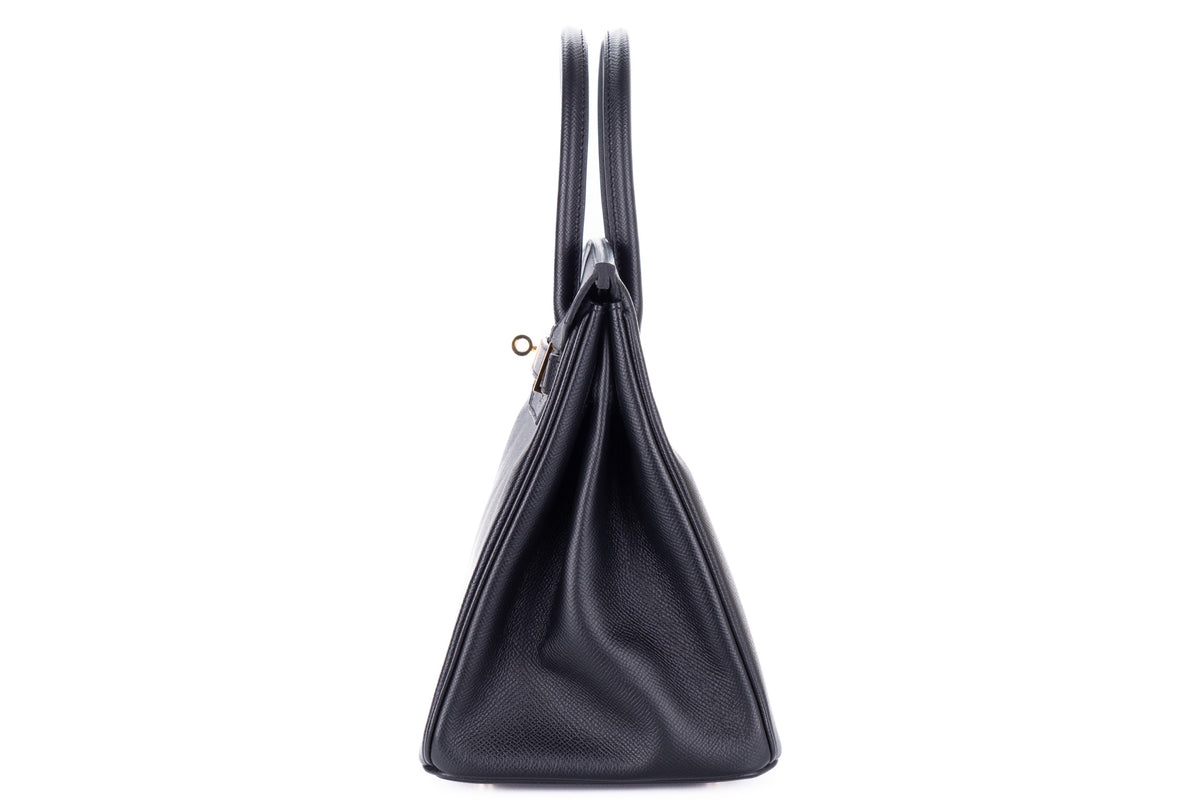 Hermès Birkin 30 Noir Epsom Gold Hardware - view 4