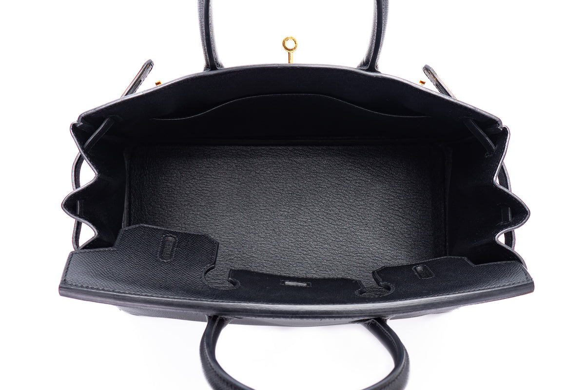 Hermès Birkin 30 Noir Epsom Gold Hardware - view 9