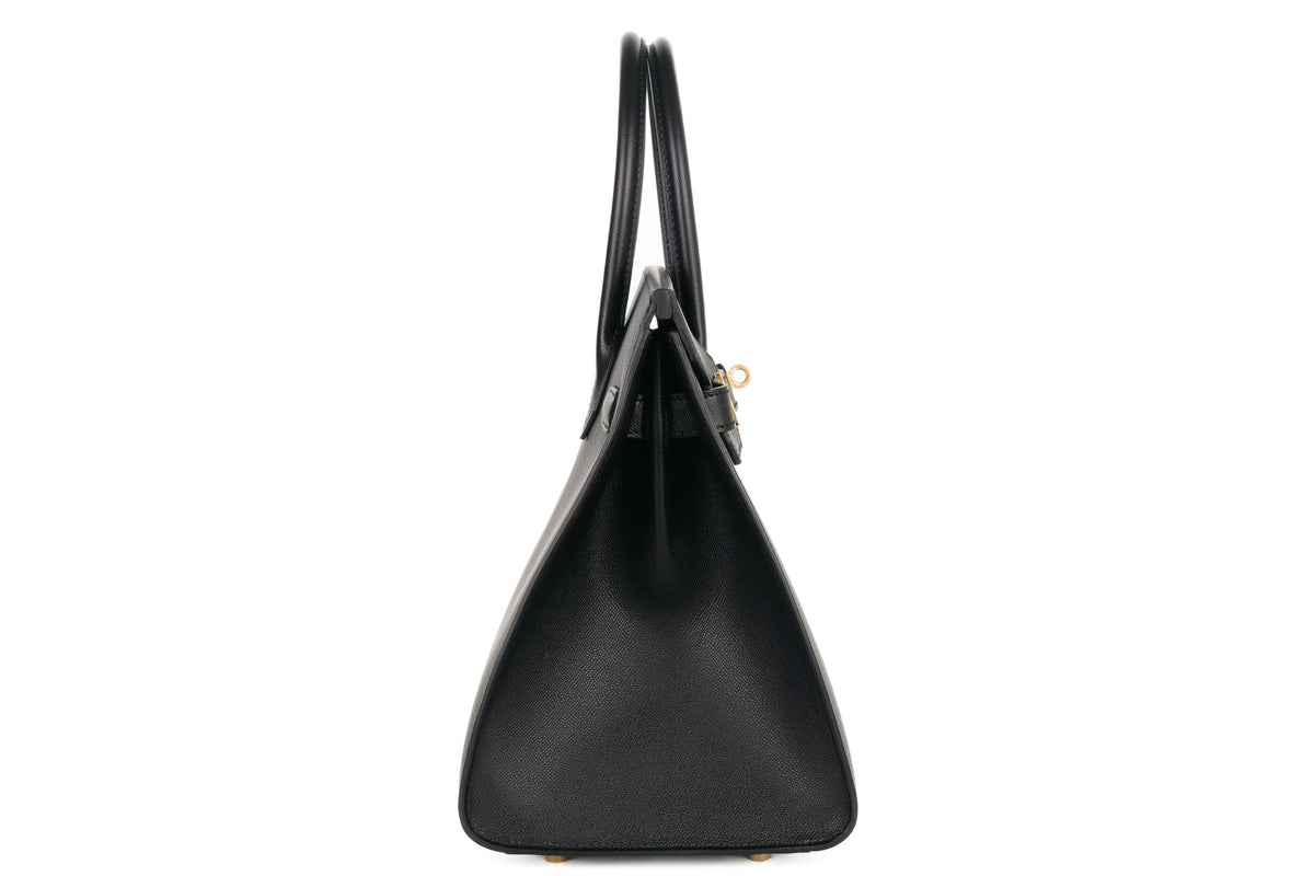 Hermès Birkin 30 Noir Madame Sellier Gold Hardware - view 5