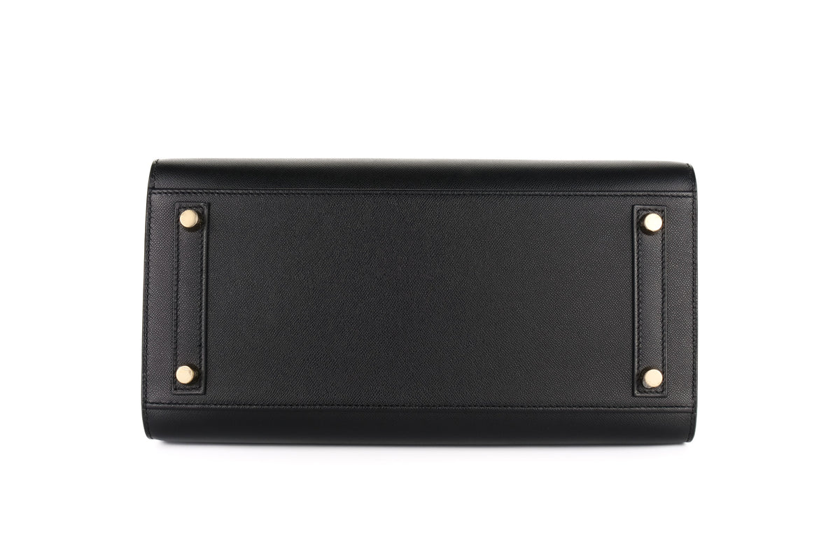 Hermès Birkin 30 Noir Madame Sellier Gold Hardware - view 6