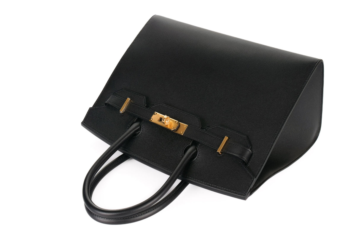 Hermès Birkin 30 Noir Madame Sellier Gold Hardware - view 8