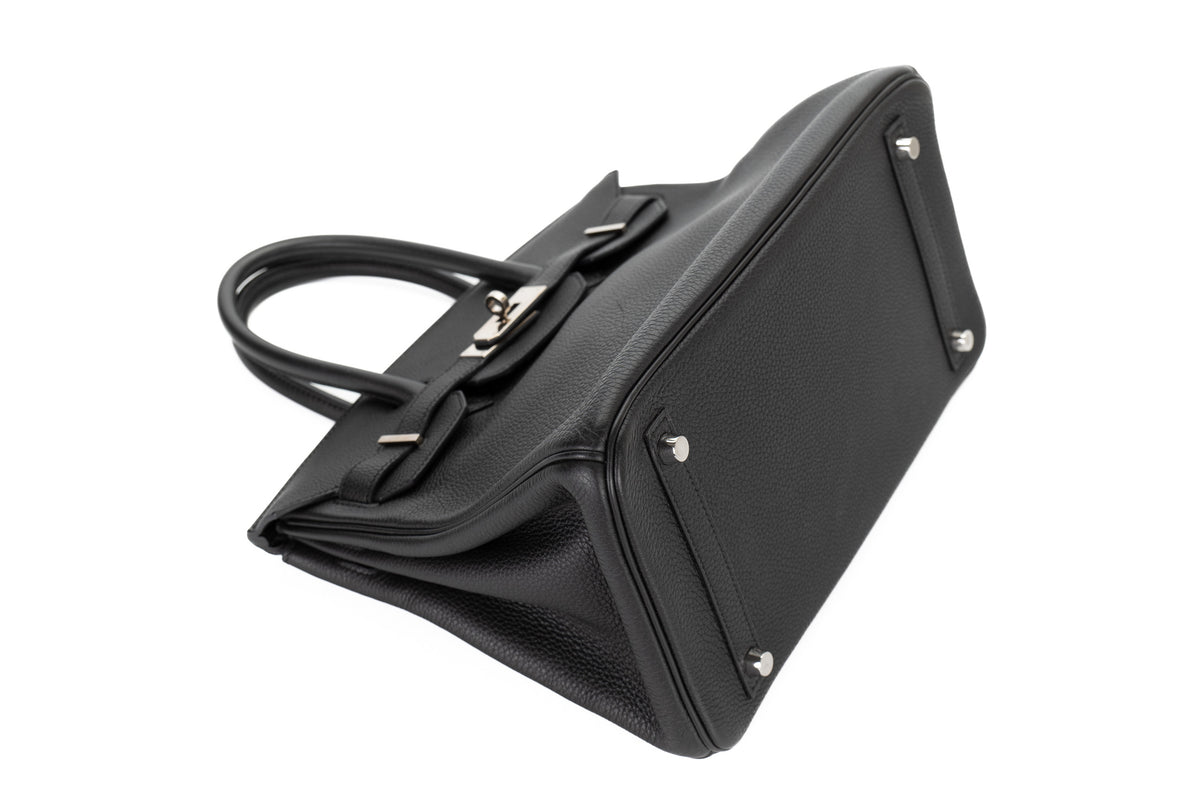 Hermès Birkin 30 Noir Togo Palladium Hardware - view 10