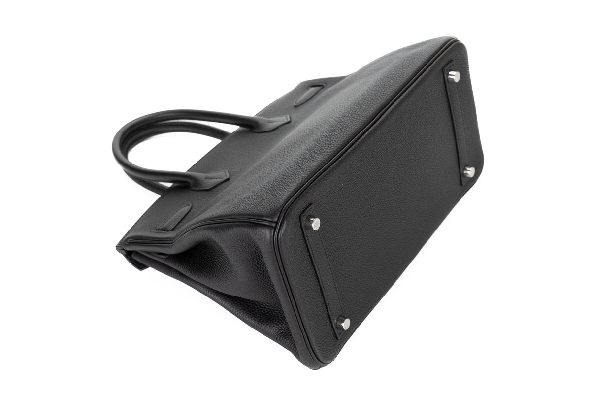 Hermès Birkin 30 Noir Togo Palladium Hardware - view 12