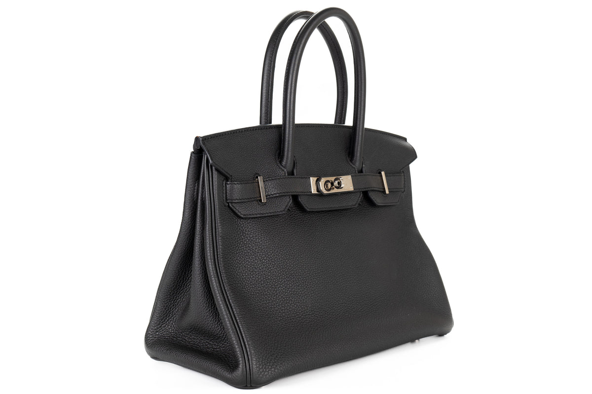 Hermès Birkin 30 Noir Togo Palladium Hardware - view 2