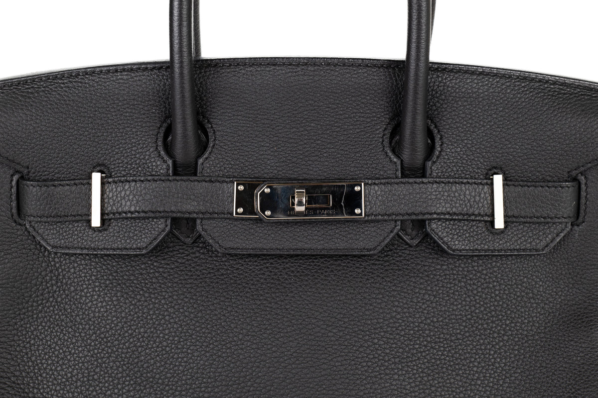 Hermès Birkin 30 Noir Togo Palladium Hardware - view 7