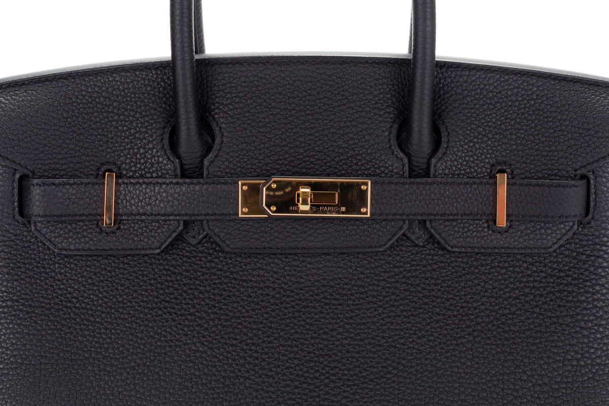 Hermès Birkin 30 Noir Togo Rose Gold Hardware - view 7
