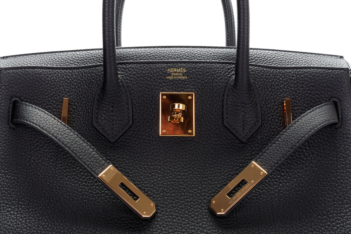 Hermès Birkin 30 Noir Togo Rose Gold Hardware - view 9