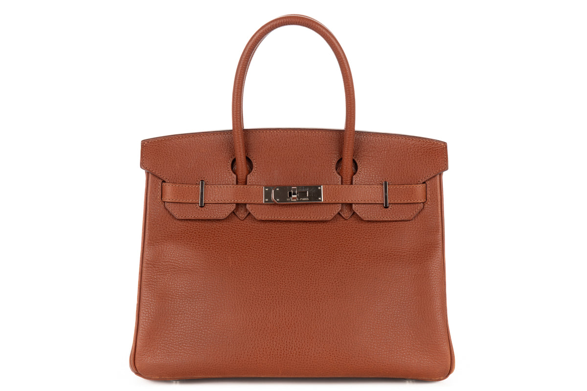 Hermès Birkin 30 Noisette Vachette Ardennes Palladium Hardware - view 1