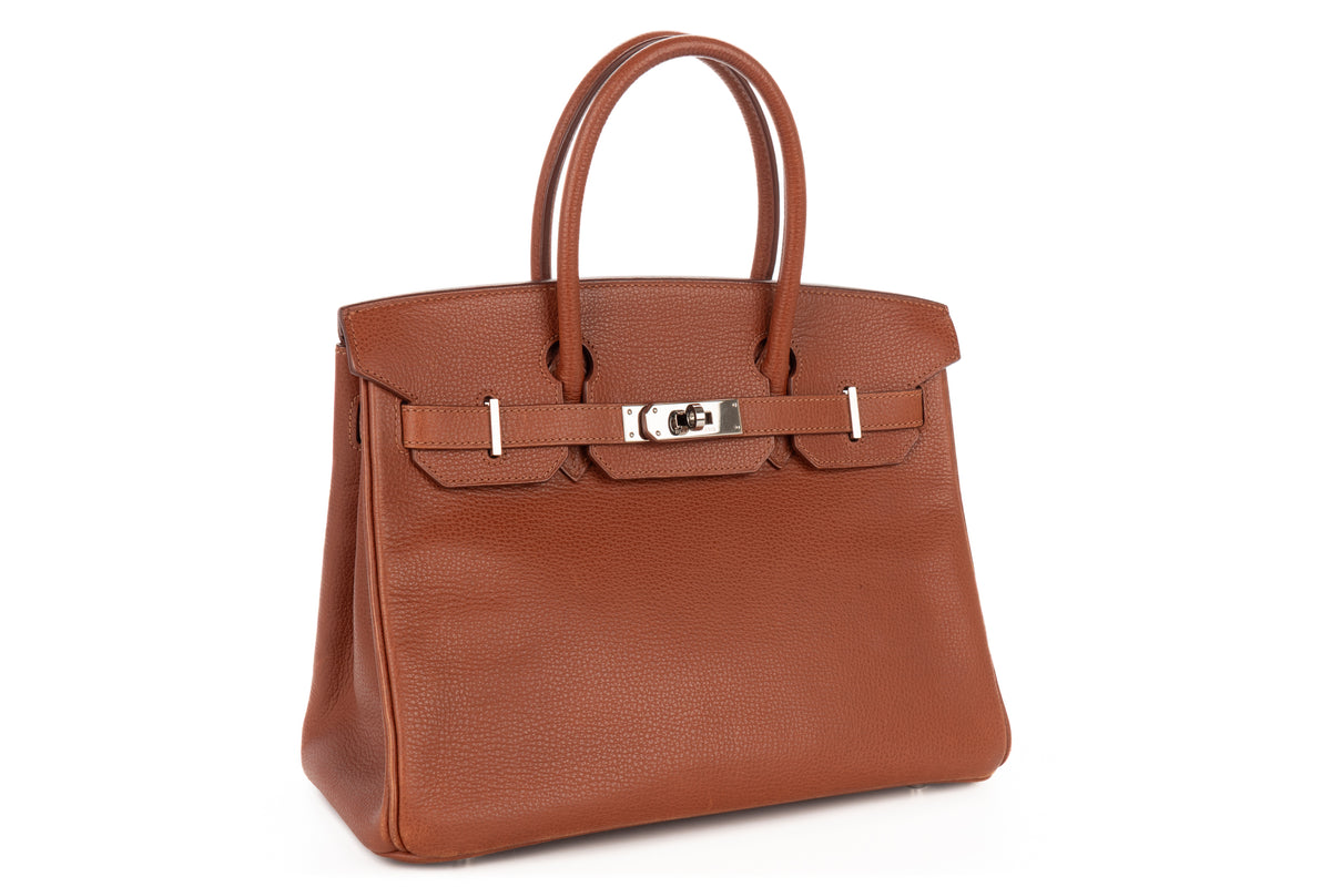 Hermès Birkin 30 Noisette Vachette Ardennes Palladium Hardware - view 2