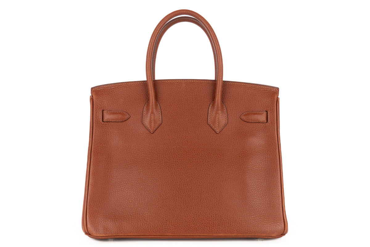 Hermès Birkin 30 Noisette Vachette Ardennes Palladium Hardware - view 3