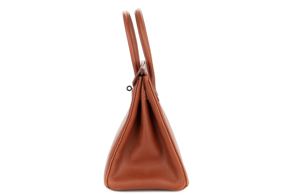 Hermès Birkin 30 Noisette Vachette Ardennes Palladium Hardware - view 4