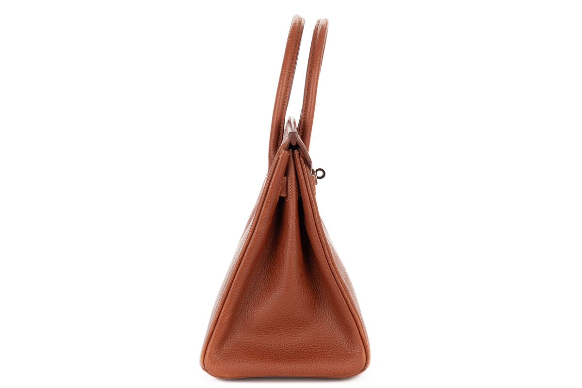Hermès Birkin 30 Noisette Vachette Ardennes Palladium Hardware - view 5