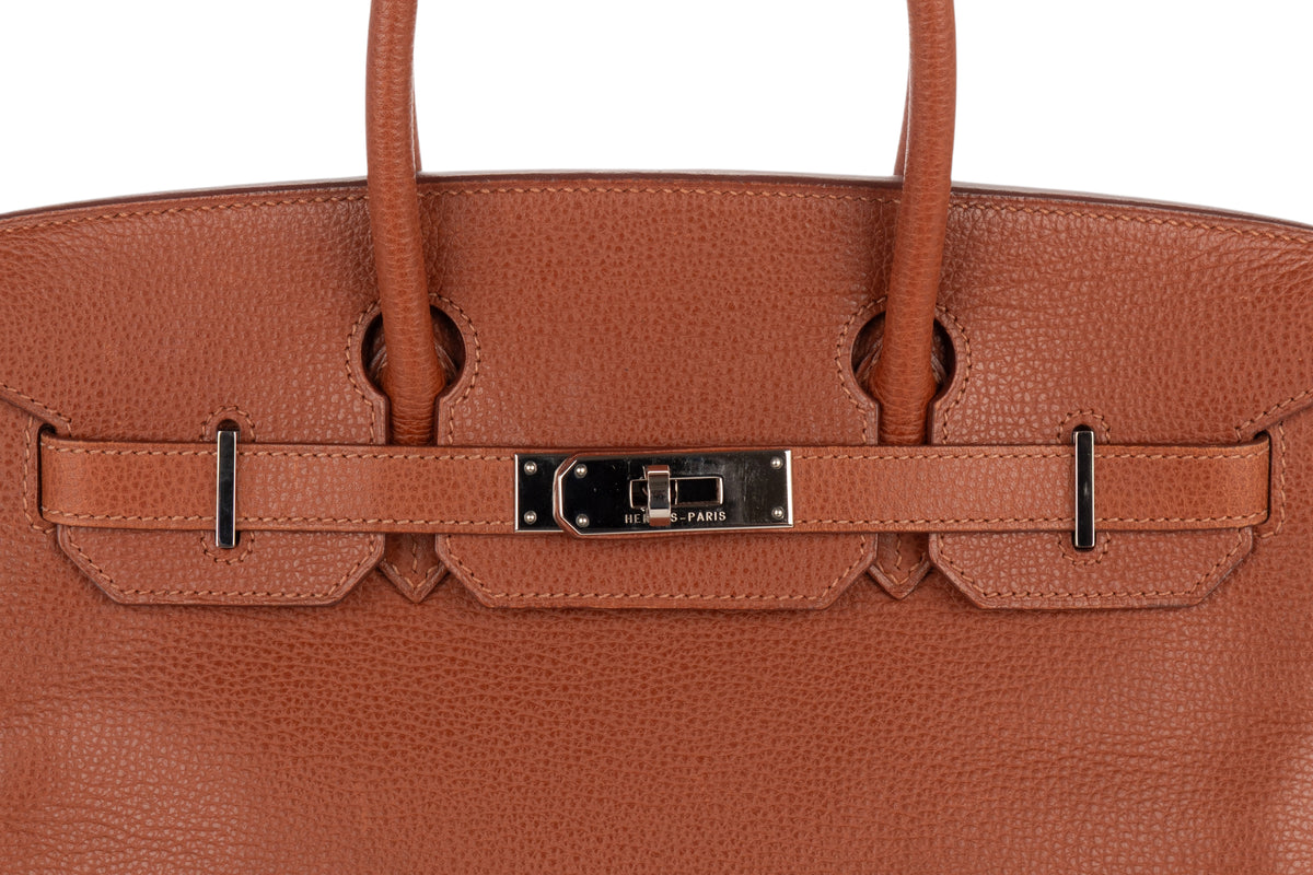 Hermès Birkin 30 Noisette Vachette Ardennes Palladium Hardware - view 7