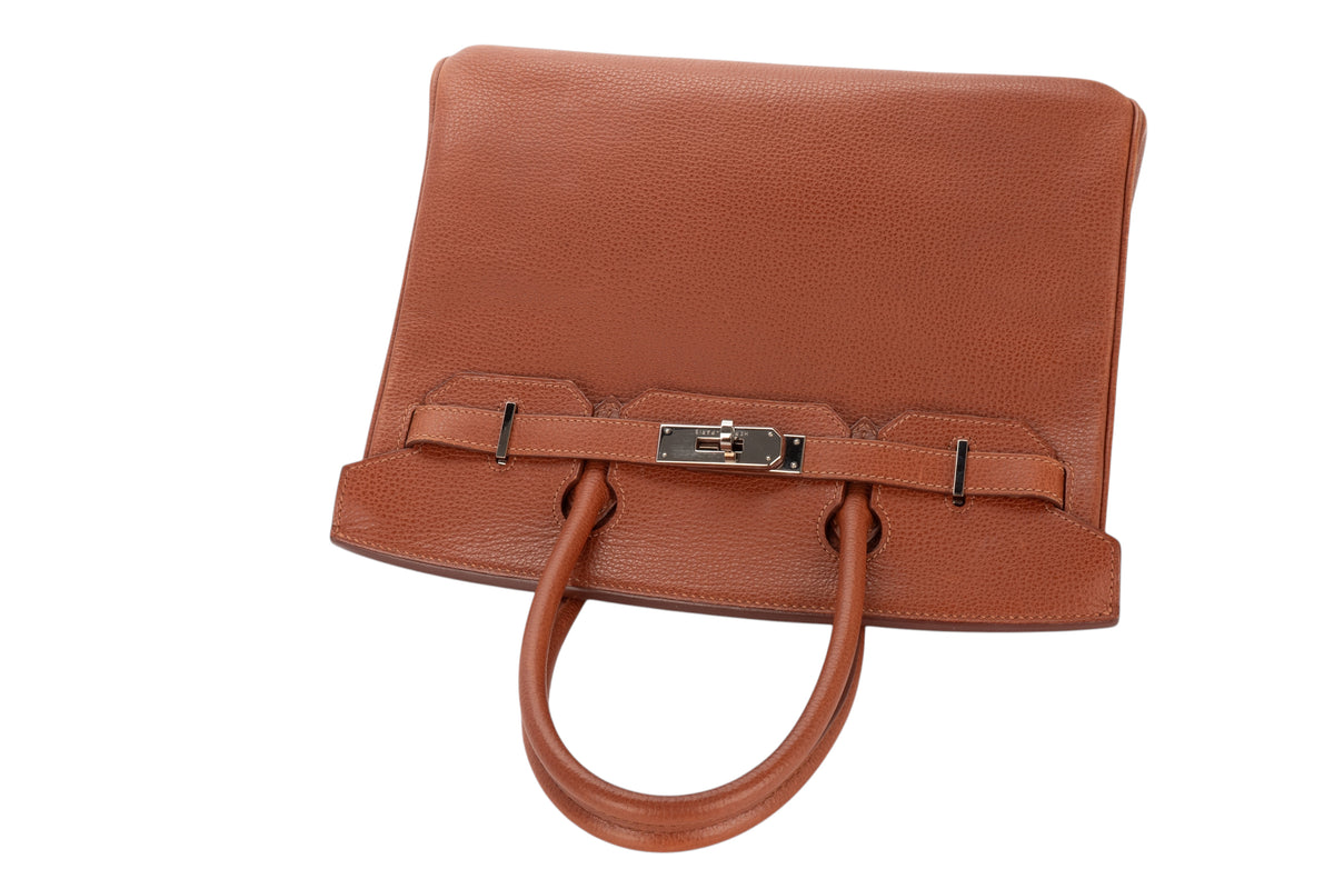 Hermès Birkin 30 Noisette Vachette Ardennes Palladium Hardware - view 8