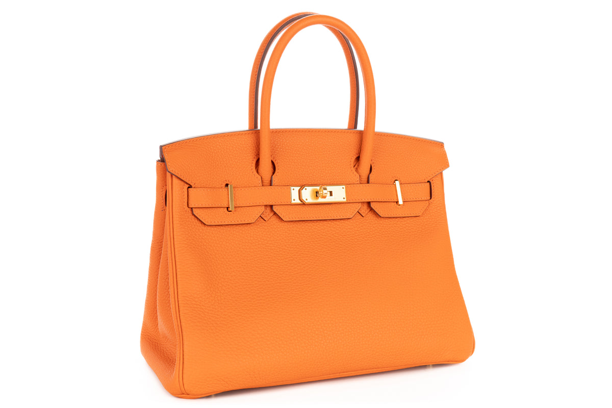 Hermès Birkin 30 Orange H Togo Gold Hardware - view 2