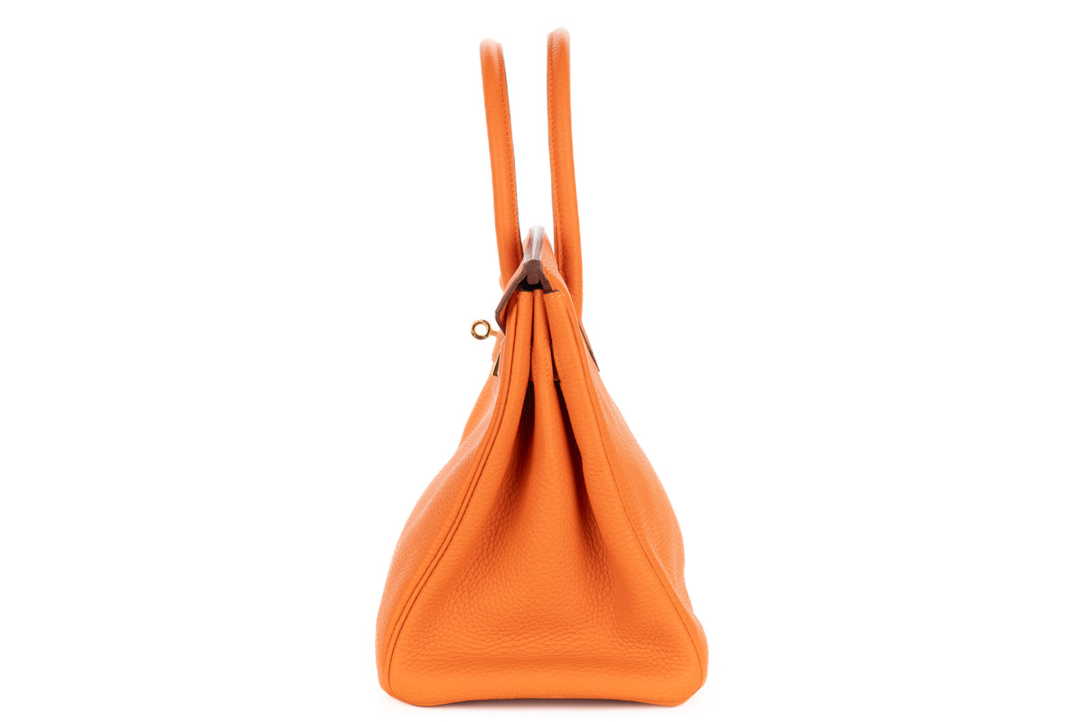 Hermès Birkin 30 Orange H Togo Gold Hardware - view 4